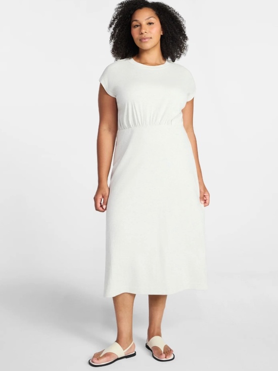 Time and Tru Dresses & Skirts - Time and Tru Women’s LT Oatmeal Heather Midi Dress Size XXL NWT